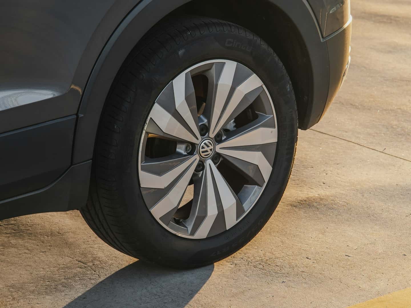 Volkswagen wheel close up