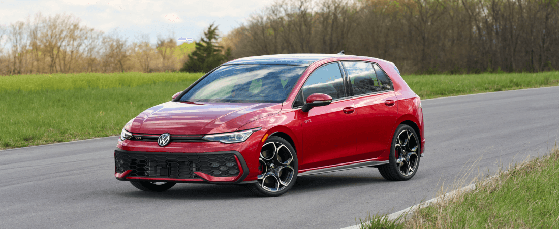 2026 Volkswagen Golf GTI parked outside