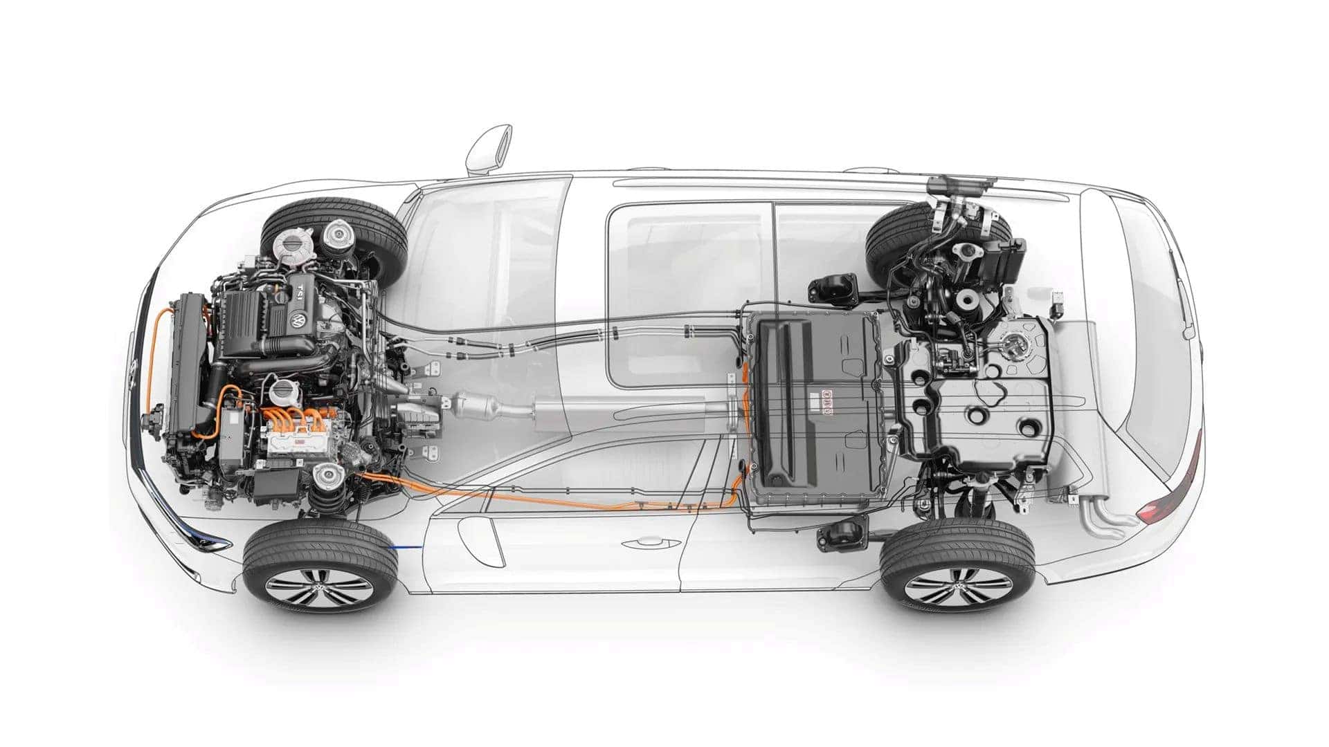 vw battery and differential system