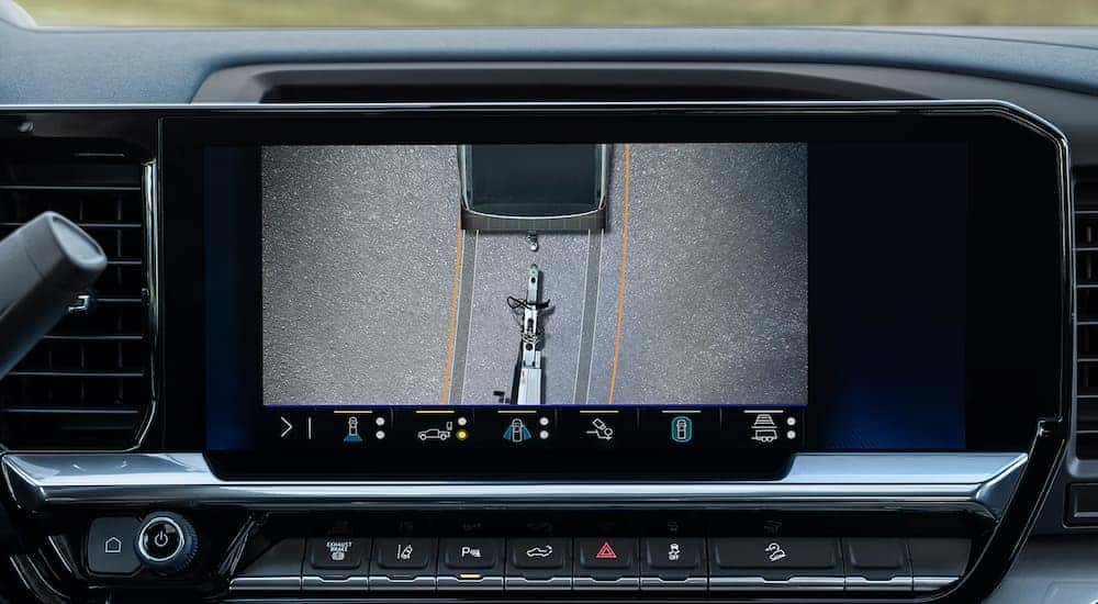 Towing camera in a 2024 Chevy Silverado 2500 HD for sale.