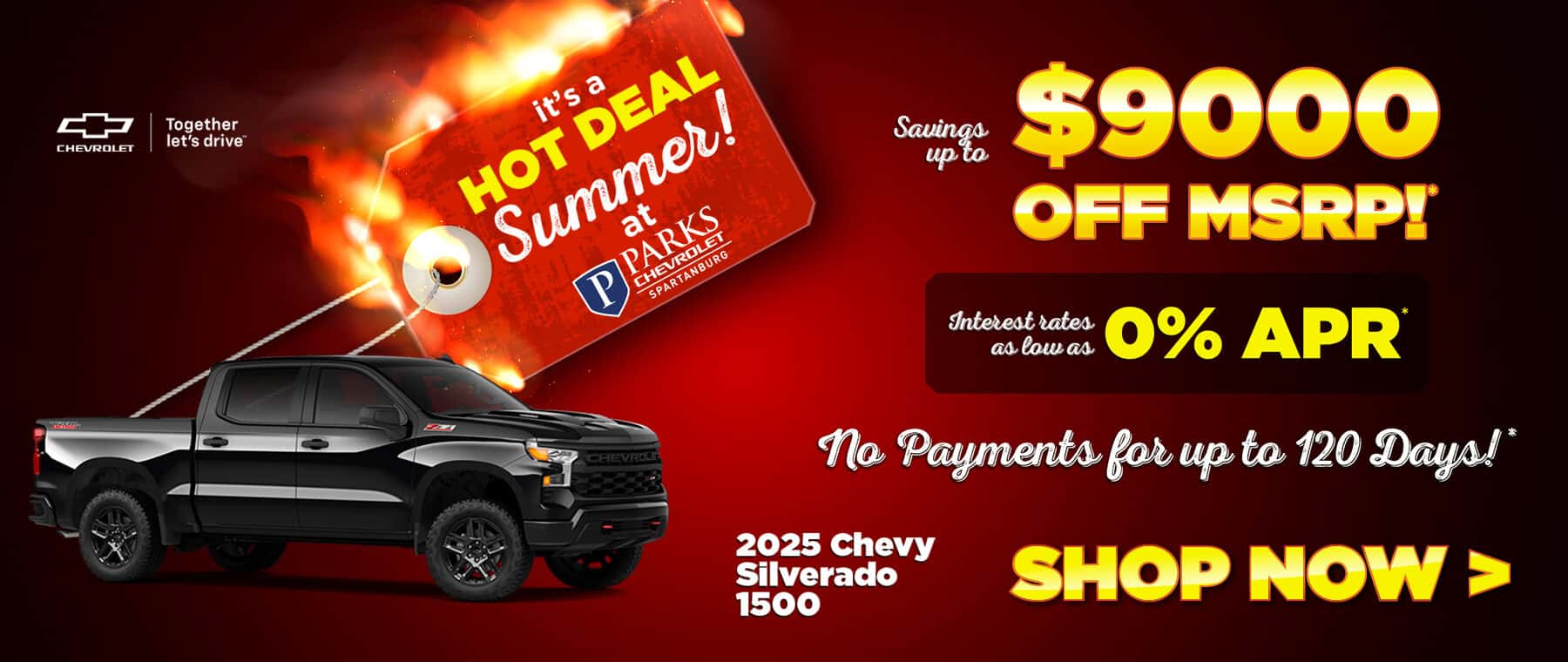 July Silverado 1500 Truck Special for Desktop - Chevy Spartanburg