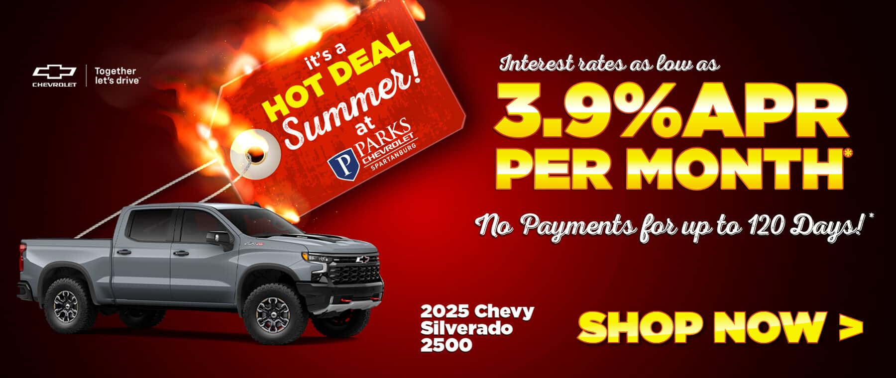July Silverado 2500 Truck Special for Desktop - Chevy Spartanburg