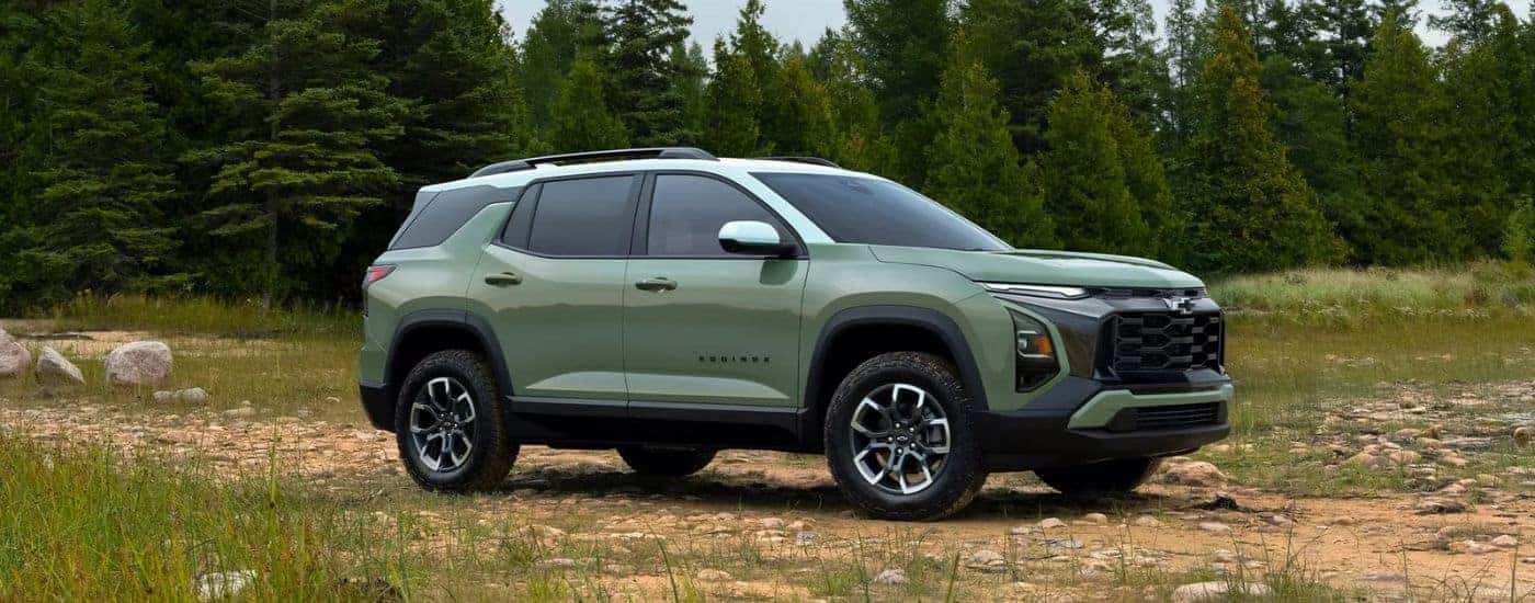 A green 2025 Chevy Equinox ACTIV parked for sale near Gaffney
