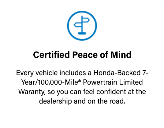 Honda Certified Unmatched Transparency