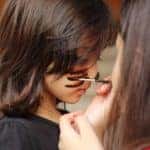 Girl getting face paint