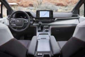 Toyota Sienna XSE minivan interior design