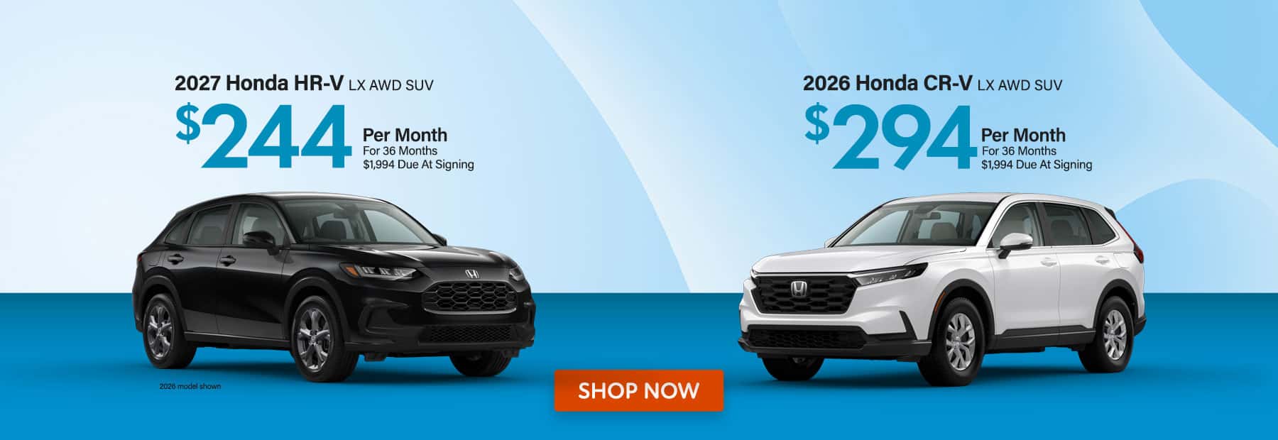 CR-V HR-V Offer