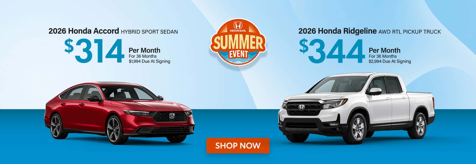 Accord Ridgeline Offer