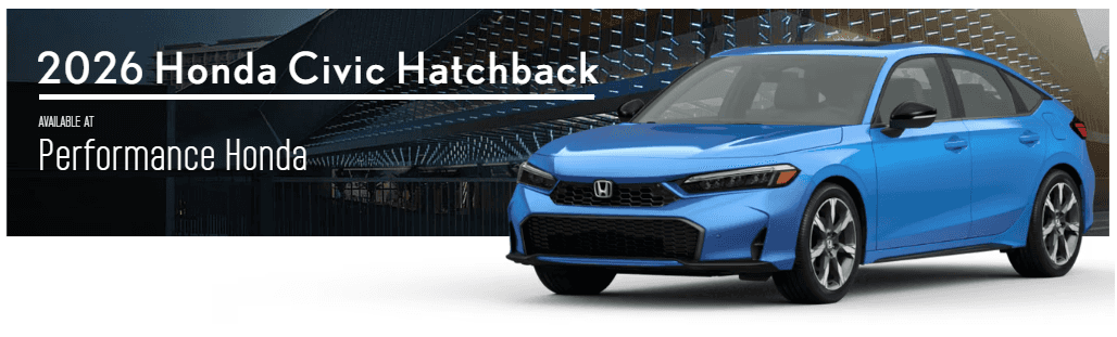 2026 Honda Civic Hatchback Hybrid exterior view