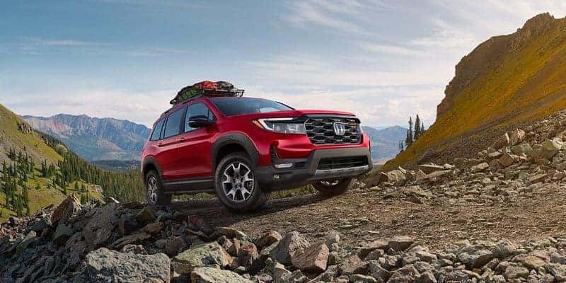 2023 red Honda Passport SUV