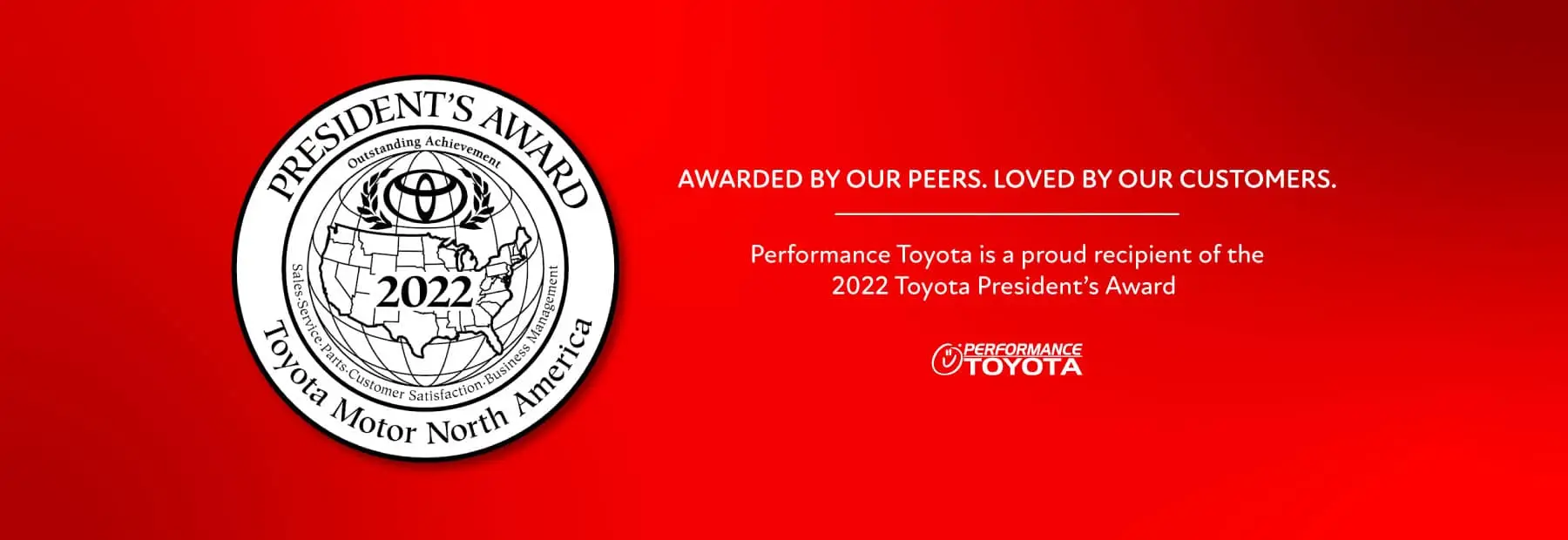 2022 Toyota President's Award Performance Toyota