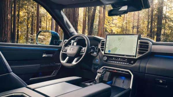 heres the interior of the 2023 toyota sequoia
