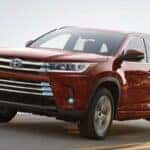 red 2018 toyota highlander