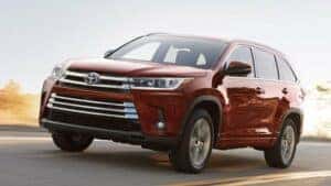 red 2018 toyota highlander