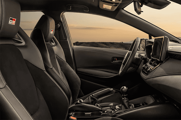 2025 Toyota GR Corolla interior cockpit view