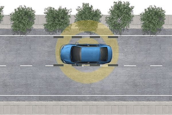 Toyota Lane Departure Alert system display