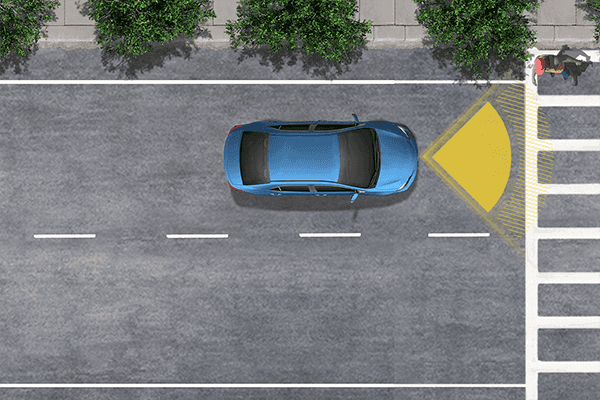 Toyota pedestrian and bicyclist detection system