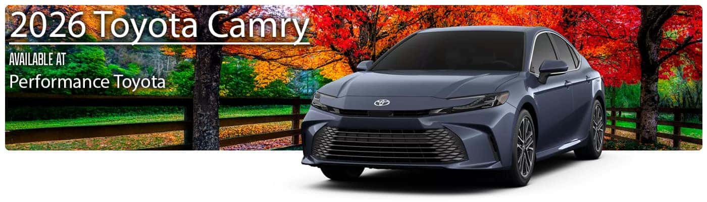 2026 Toyota Camry lineup at Performance Toyota Fairfield