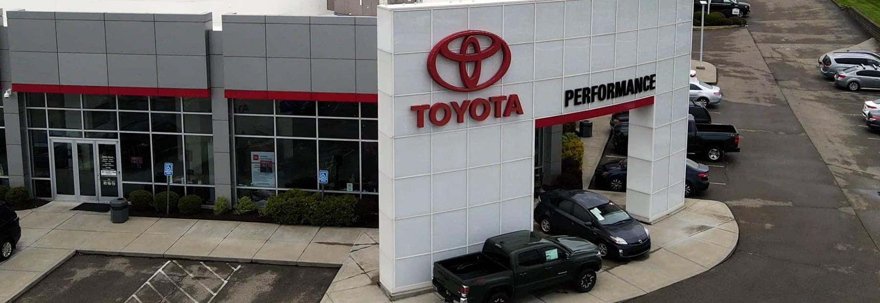 Performance Toyota dealership banner