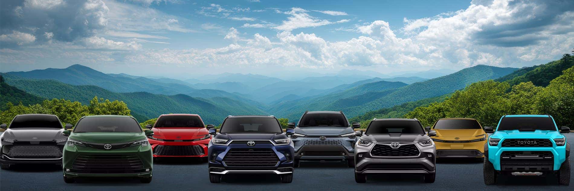 Toyota vehicles available for rent at Performance Toyota Bountiful near Salt Lake City, UT