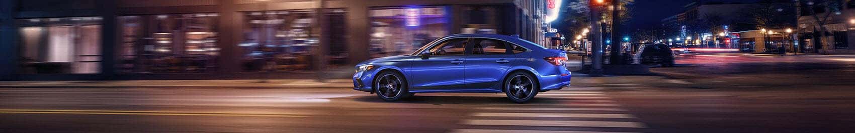 Driving a Honda Civic