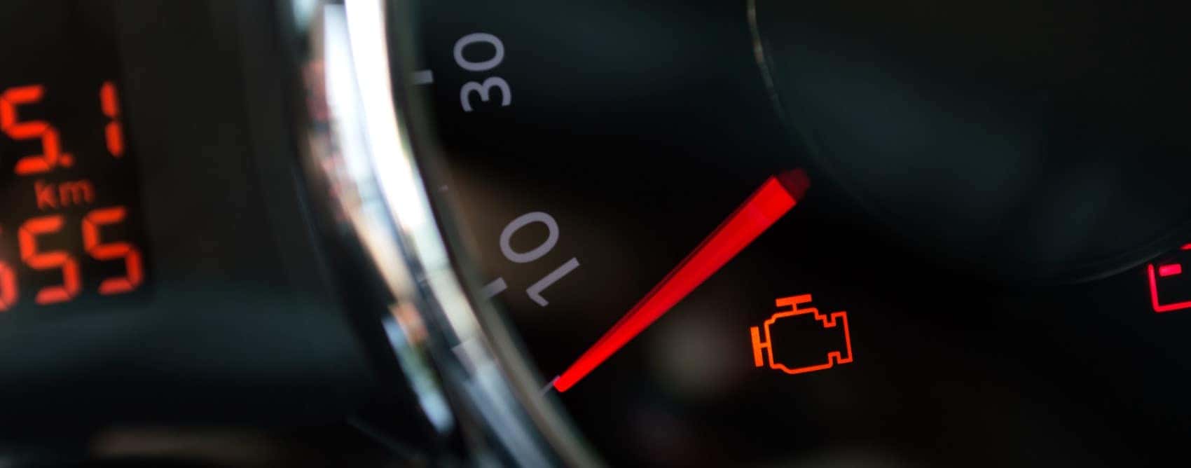 Check engine dashboard light