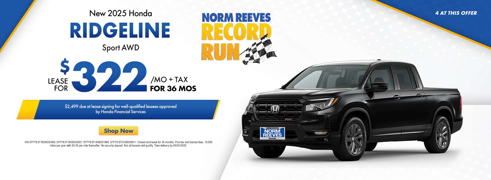 Norm_Reeves_Honda_Port_Charlotte_Slide_Incentive_Desktop_1920x707_Record_Run_Ridgeline