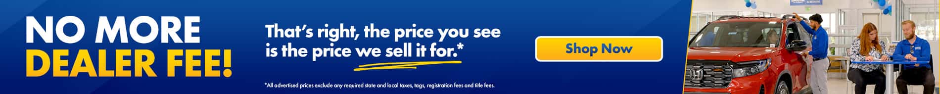 no more dealer fee
