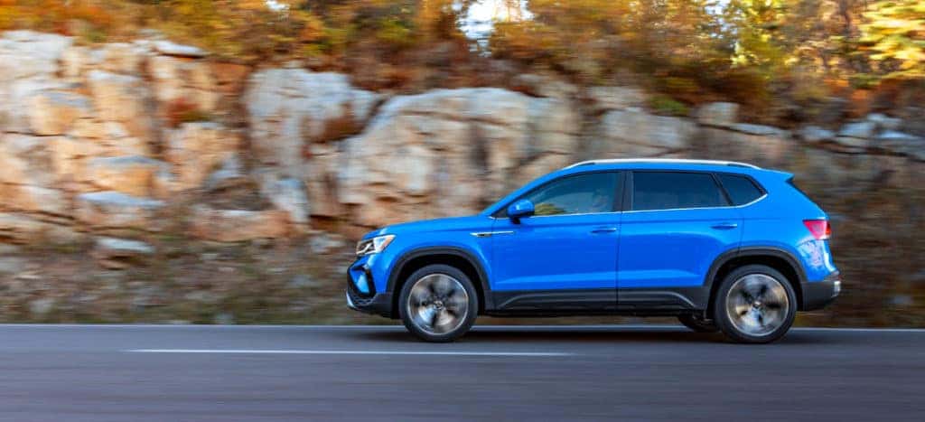 Volkswagen Taos Driving on Highway