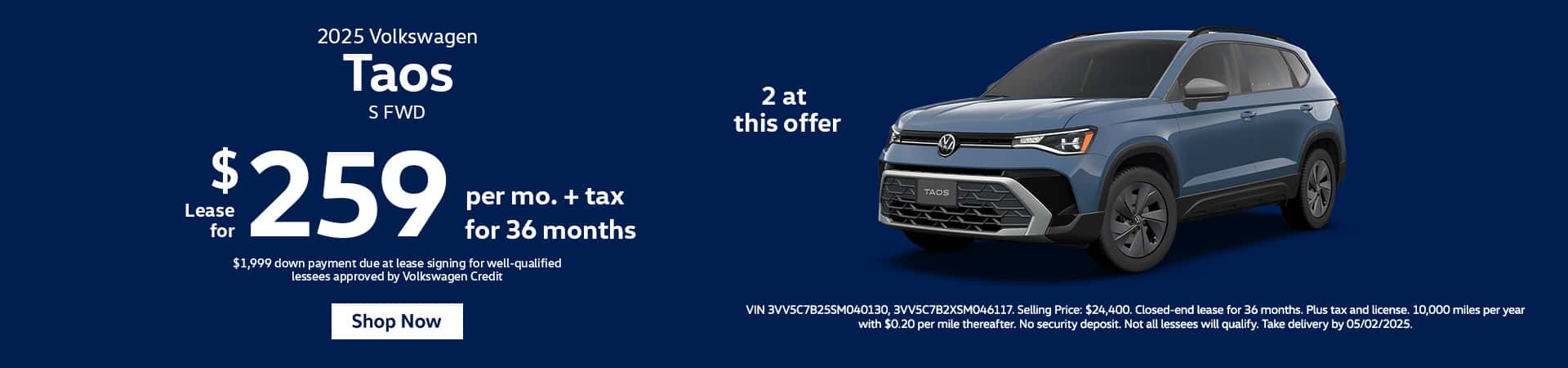 NR_Port_Charlotte_Volkswagen_Incentive_Webslide_1920x450_Taos_