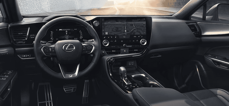 Interior of the 2026 Lexus NX near Denham Springs, LA