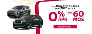 The new 2025 Nissan Pathfinder and Rogue Near Prairieville, LA