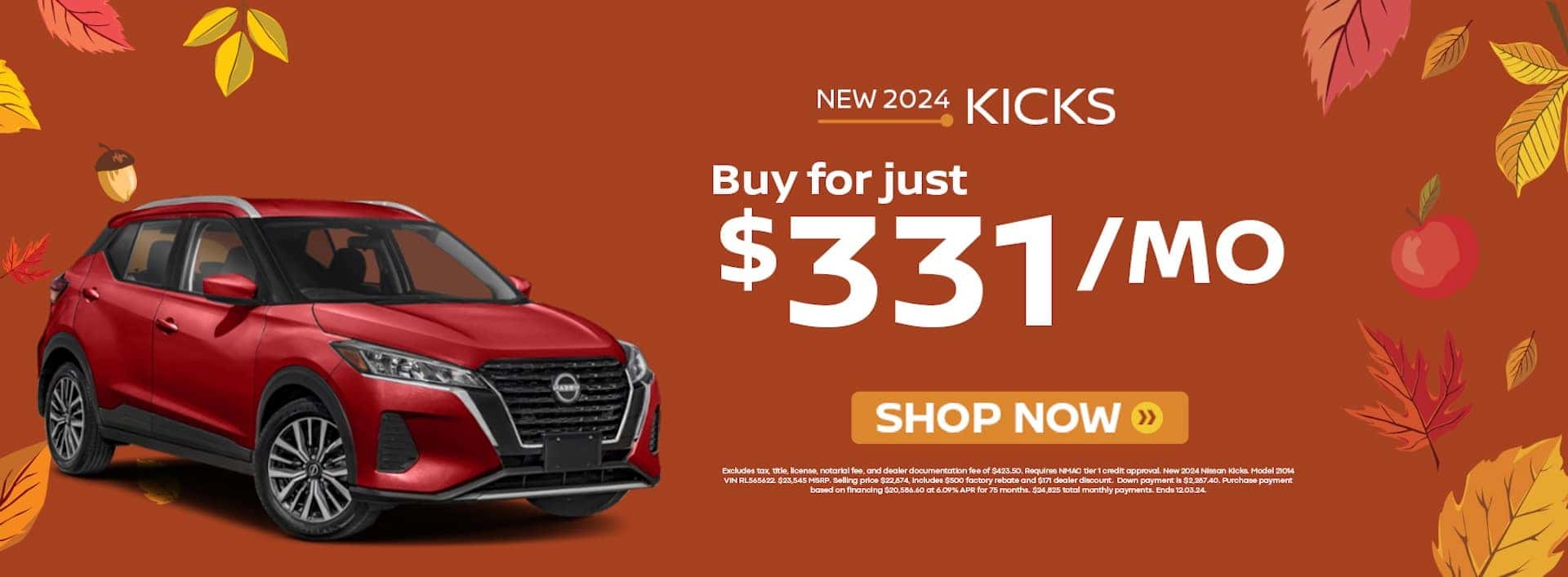 2024 Nissan Kicks Near Me in Gonzales, LA