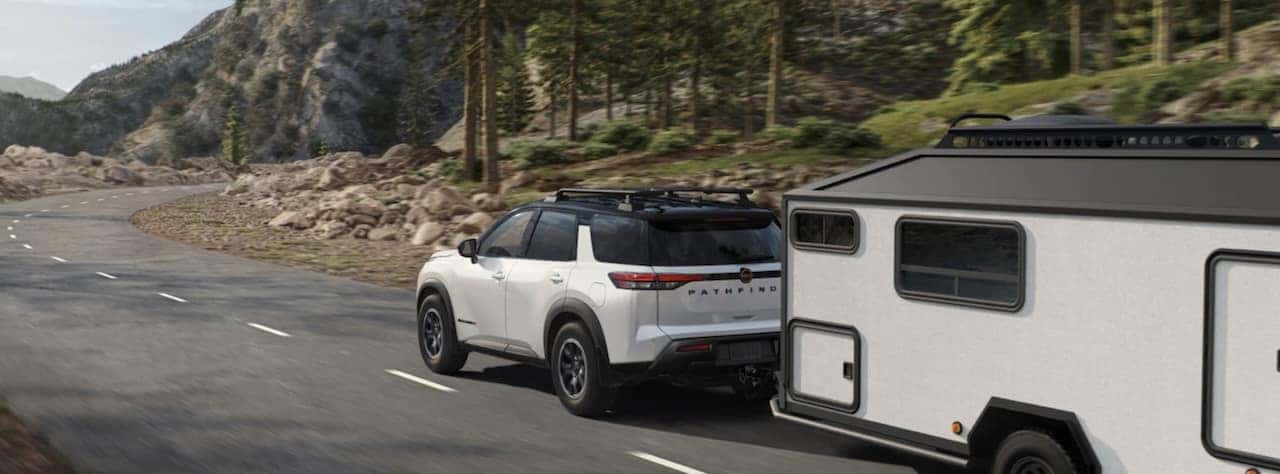 2026 Nissan Pathfinder driving in Gonzales, LA