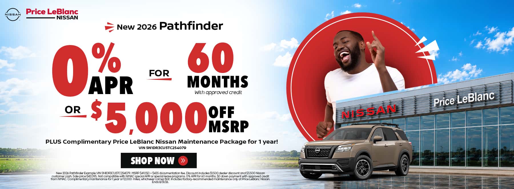 New 2026 Pathfinder offers near Denham Springs, LA