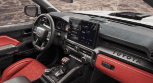 2025 Toyota Tacoma TRD Pro interior in Cockpit Red SofTex® trim for sale near Denham Springs, LA