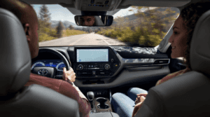  Graphite leather trim in the 2025 Toyota Highlander for sale near Gonzales, LA