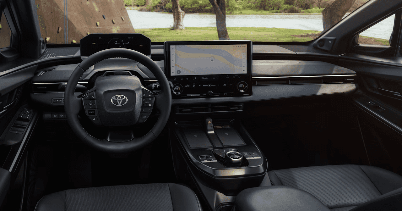 Interior of new 2026 Toyota bZ near Gonzales, LA