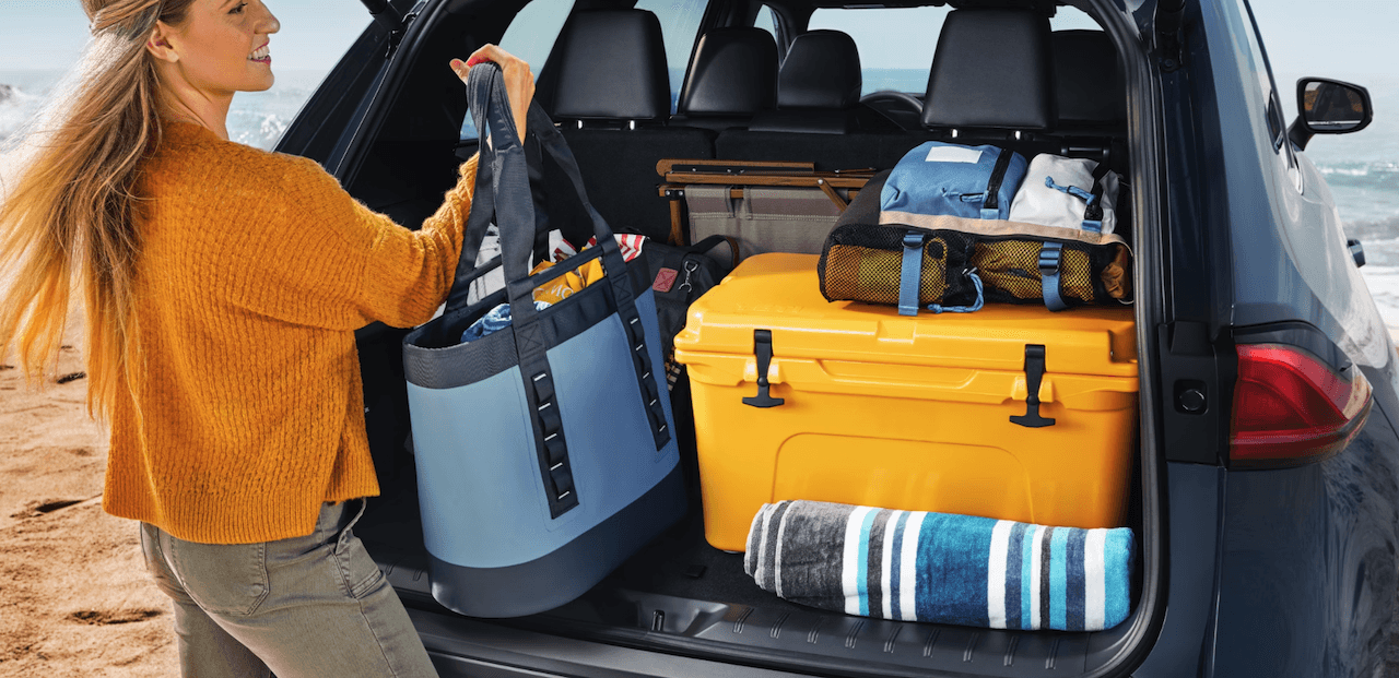 Trunk of new 2026 Toyota Grand Highlander for sale near Gonzales