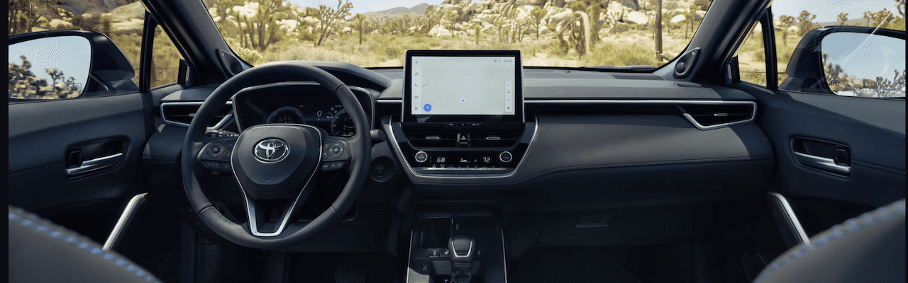 Interior of 2026 Toyota Corolla Cross for sale near Denham Springs, LA