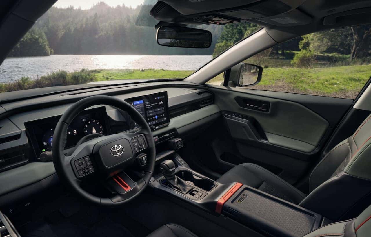 Interior of new 2026 Toyota RAV4 near Denham Springs, LA