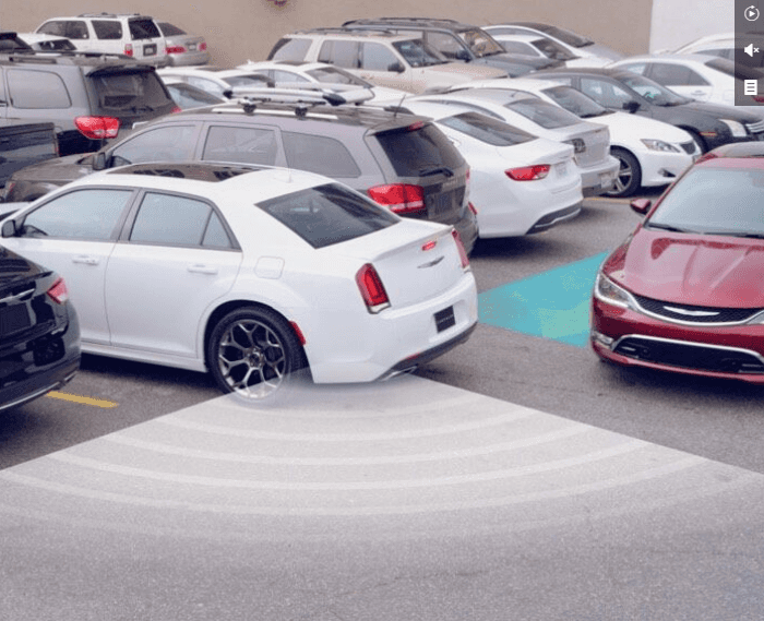 chrysler 300 rear cross path detection