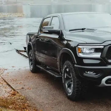 2023 Ram 1500 putting a boat in the water
