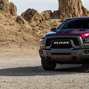 2023 Ram 1500 in the desert mountains offroad