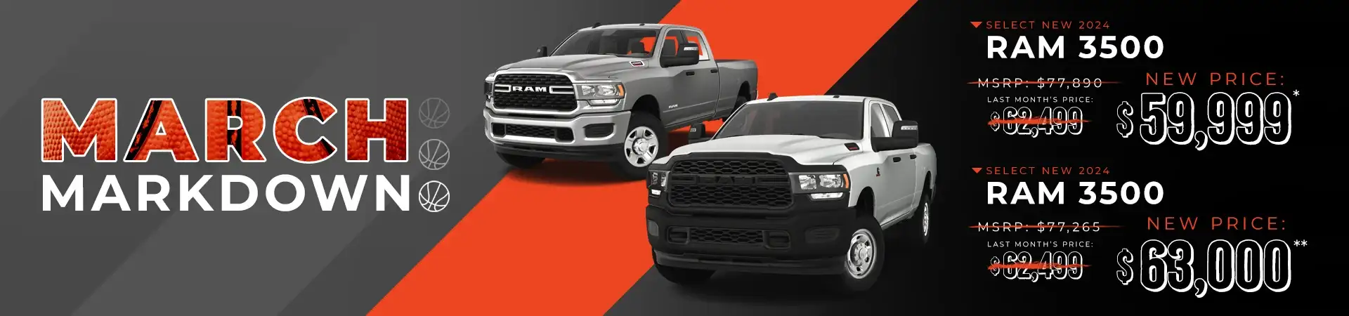 DCJR $ Off MSRP on Select New 2024 RAM 3500s