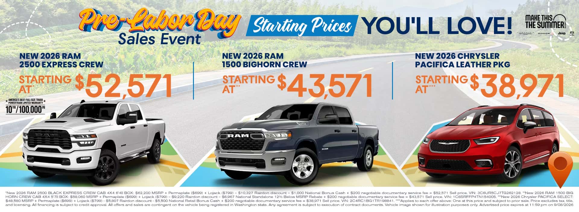 Rairdon Pre Labor Day Sales Event