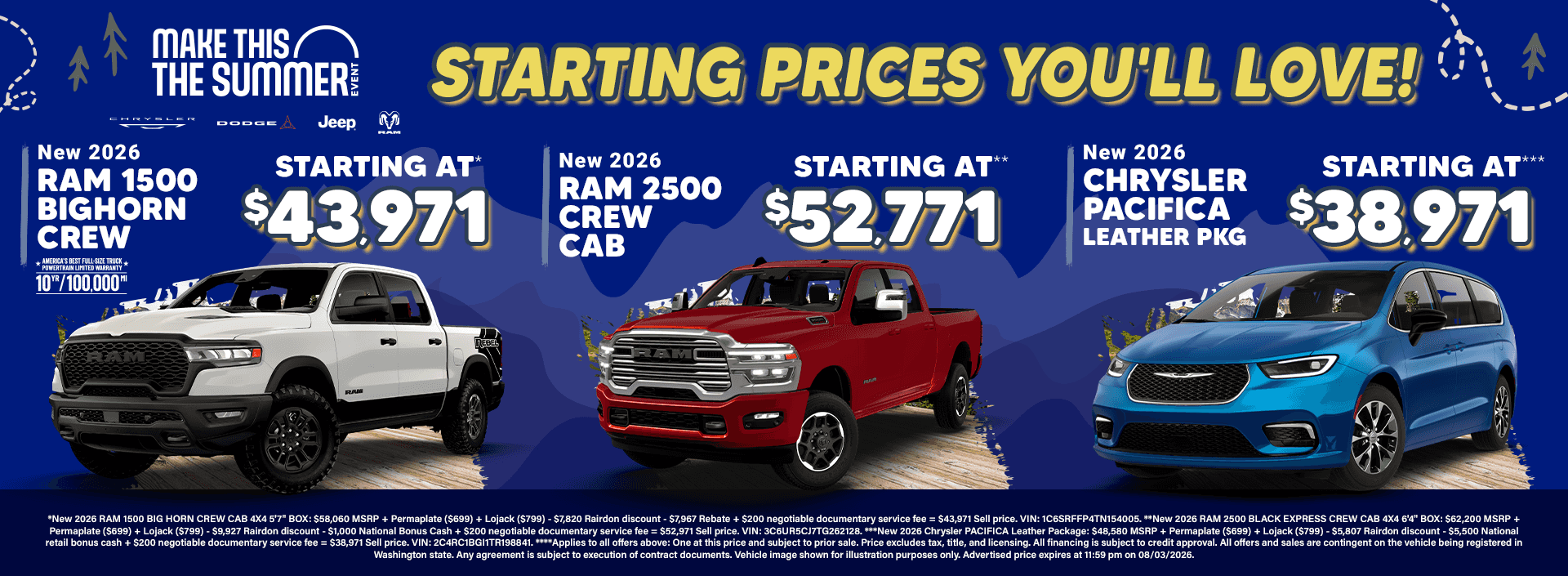 Rairdon Historic Price Cuts Extended