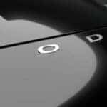 dodge badging on a black car