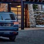 rear of grand wagoneer outside cabin
