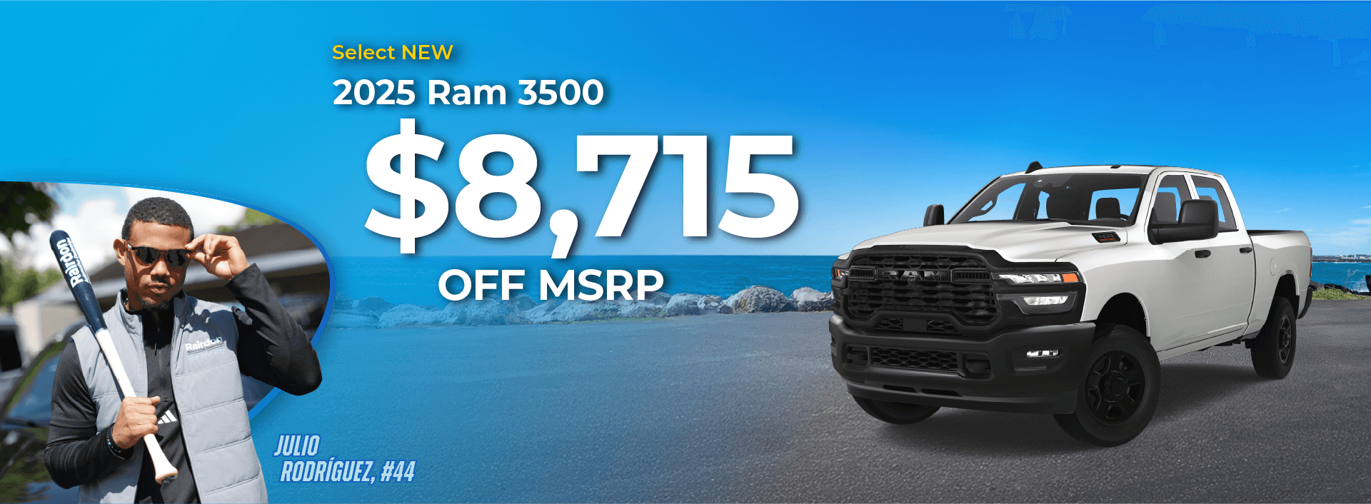 $8,715 off MSRP on Select New 2025 Ram 3500